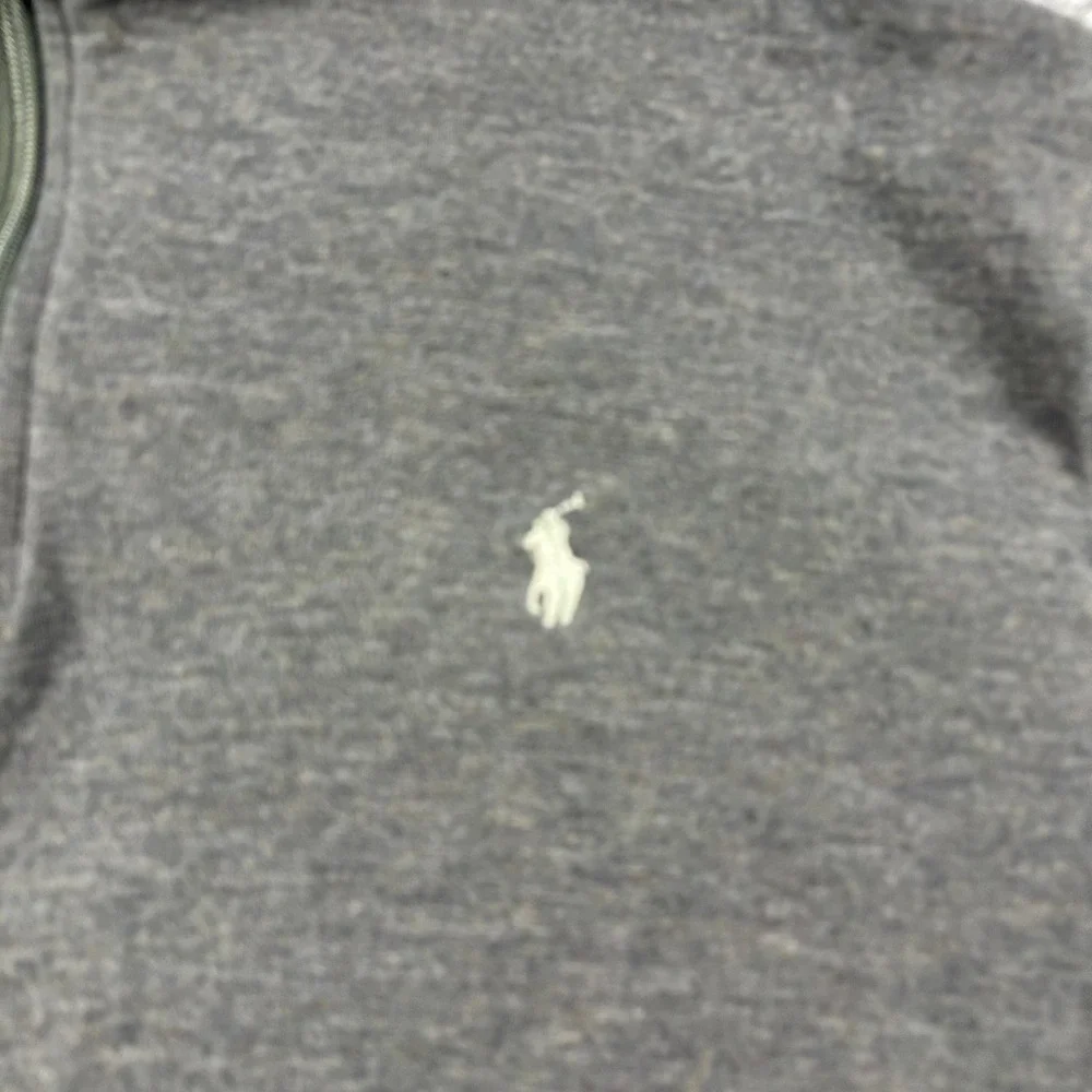 Polo‎ Ralph Lauren Pullover Mens XXL Gray 1/4 Zip Long Sleeve Pony Logo Sweater
